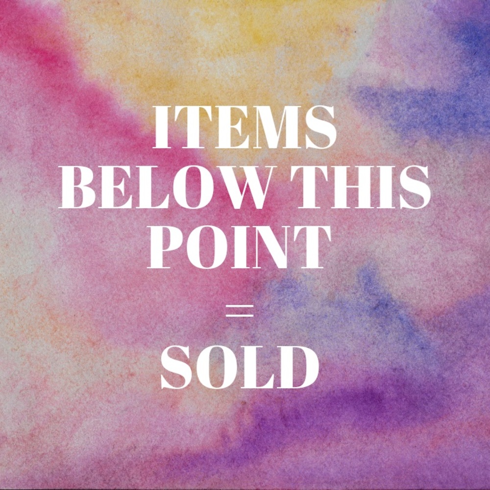 ☀️Items below are sold! ☀️